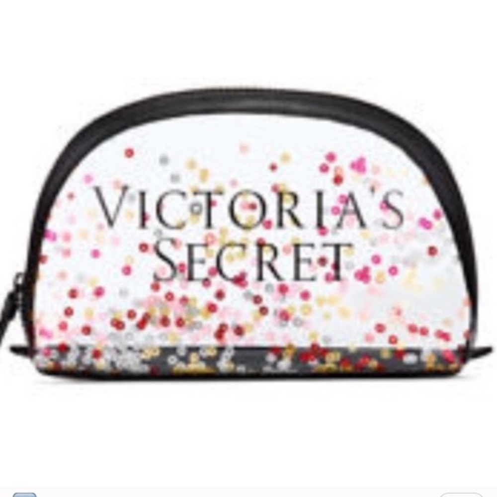 🆕 VS clear sparkle confetti make up bag - Picture 2 of 2